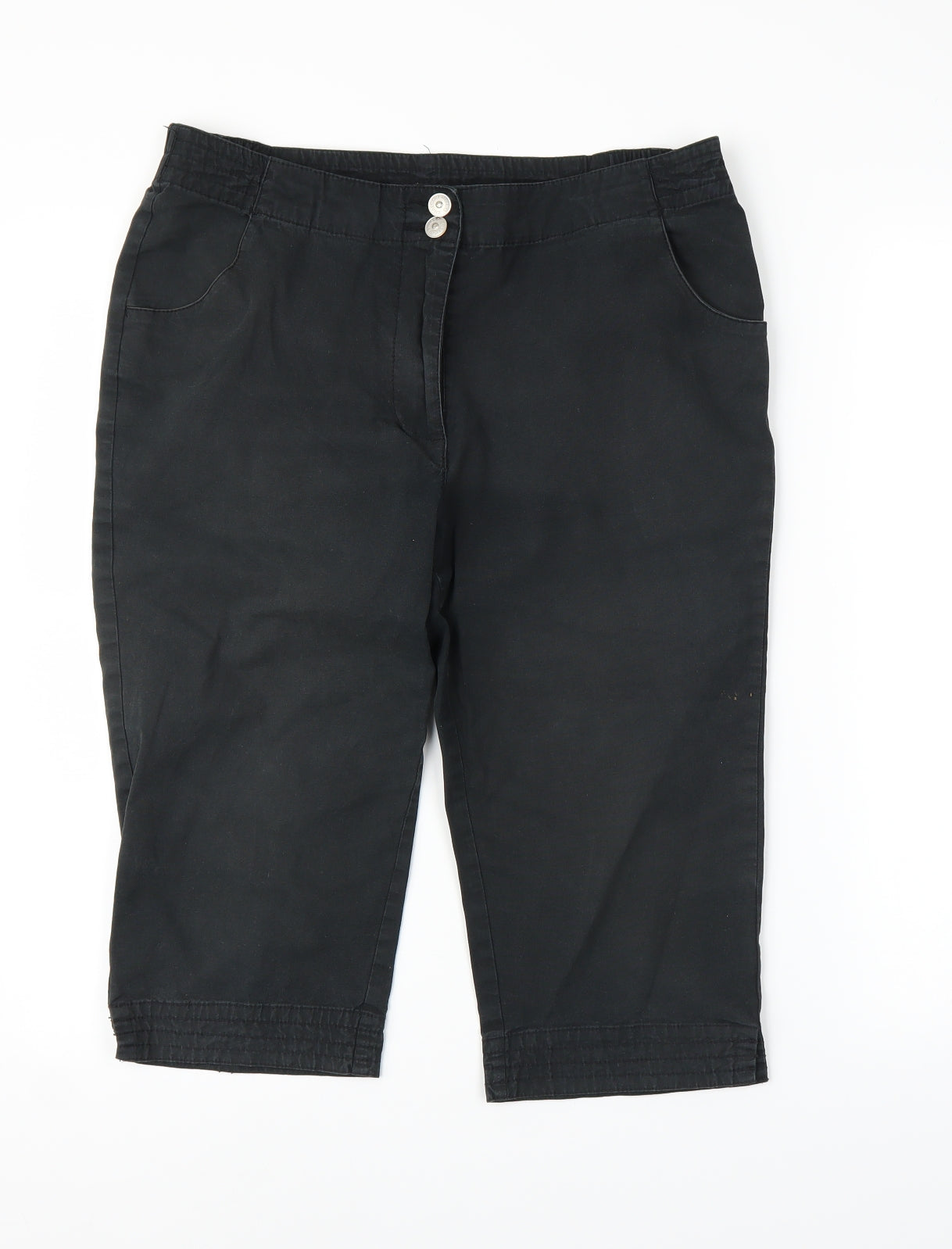 Emreco Womens Black   Capri Trousers Size 12