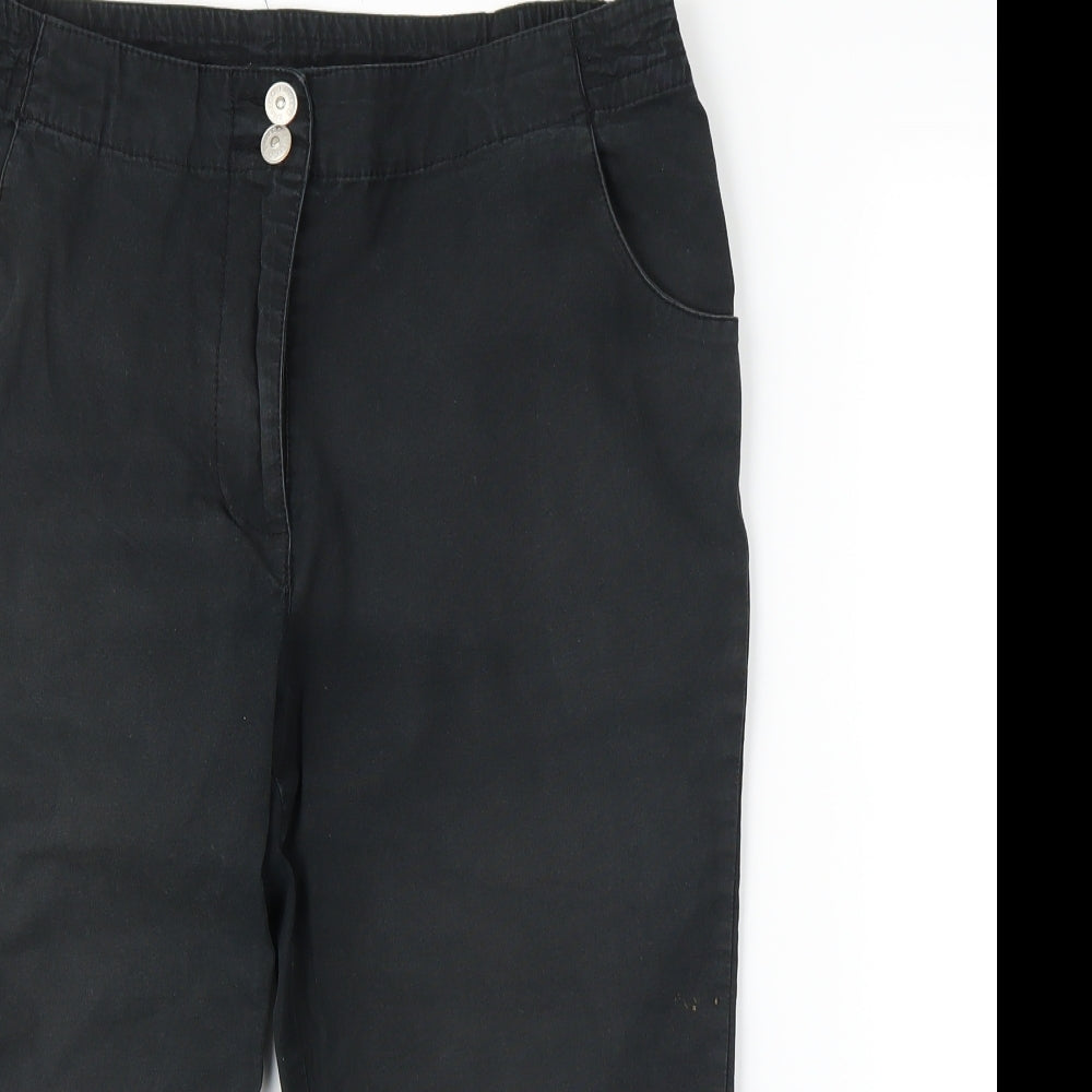 Emreco Womens Black   Capri Trousers Size 12
