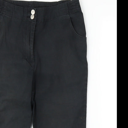 Emreco Womens Black   Capri Trousers Size 12