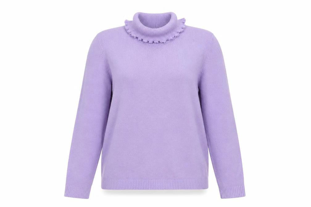 Pure & Natural Womens Purple  Knit Pullover Jumper Size M