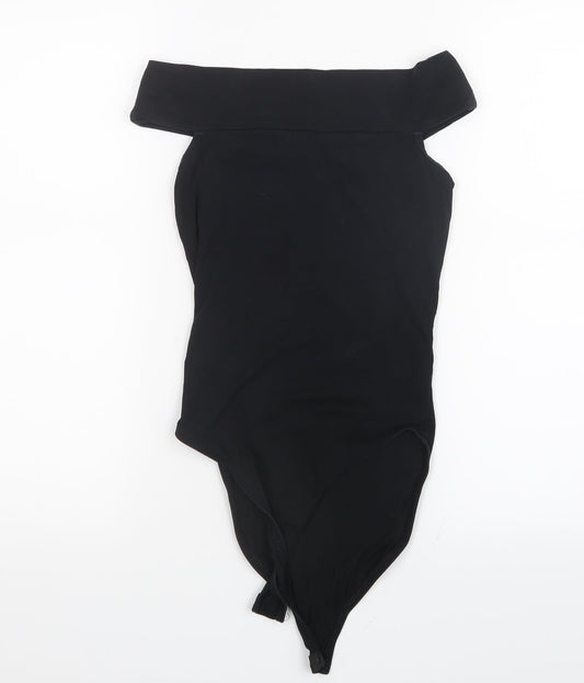 Miss Selfridge Womens Black   Bodysuit One-Piece Size 8