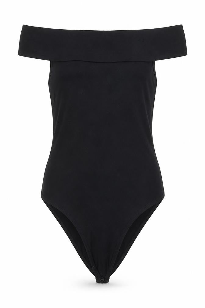 Miss Selfridge Womens Black   Bodysuit One-Piece Size 8