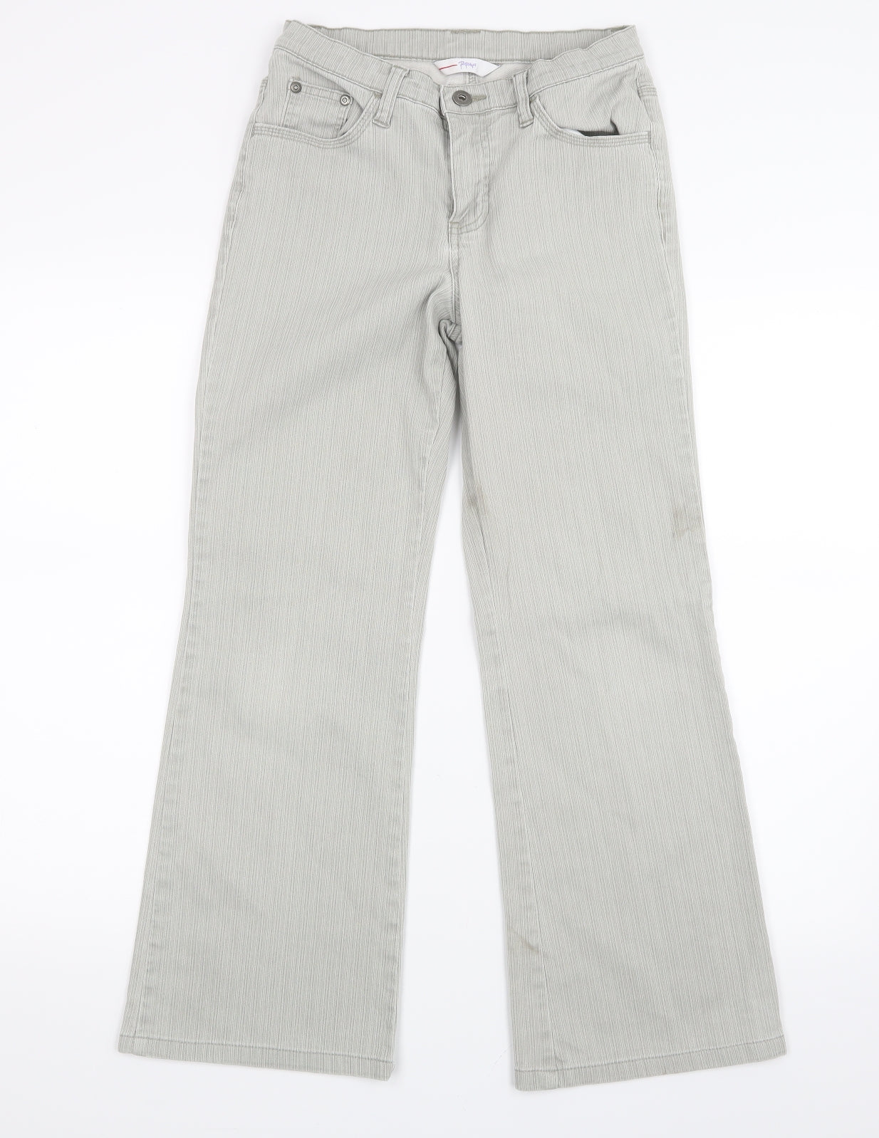 Papaya Womens Grey  Denim Straight Jeans Size 8 L23.5 in
