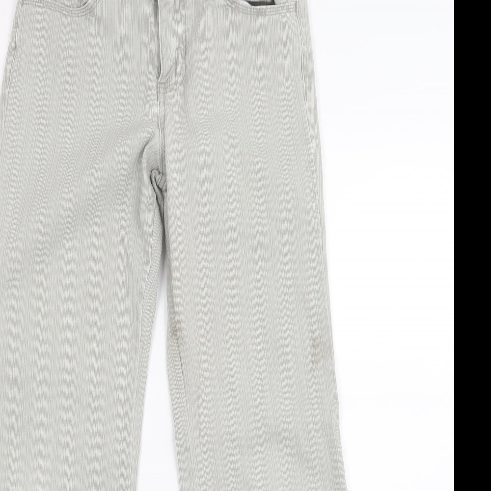 Papaya Womens Grey  Denim Straight Jeans Size 8 L23.5 in