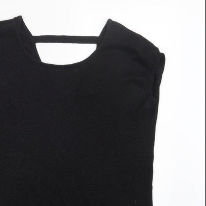 Preloved NEXT Womens Black  Knit Pullover Jumper Size 6 - Detail