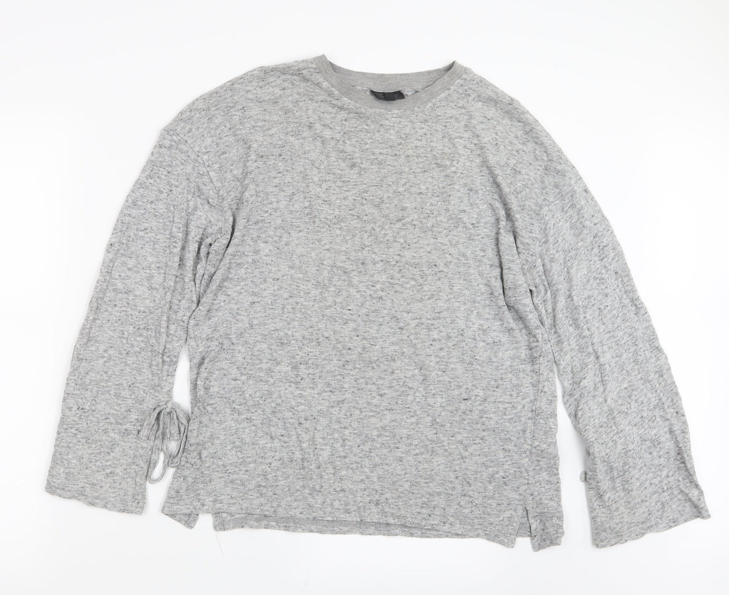 Topshop Womens Grey  Knit Pullover Jumper Size 12