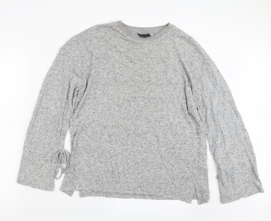 Topshop Womens Grey  Knit Pullover Jumper Size 12