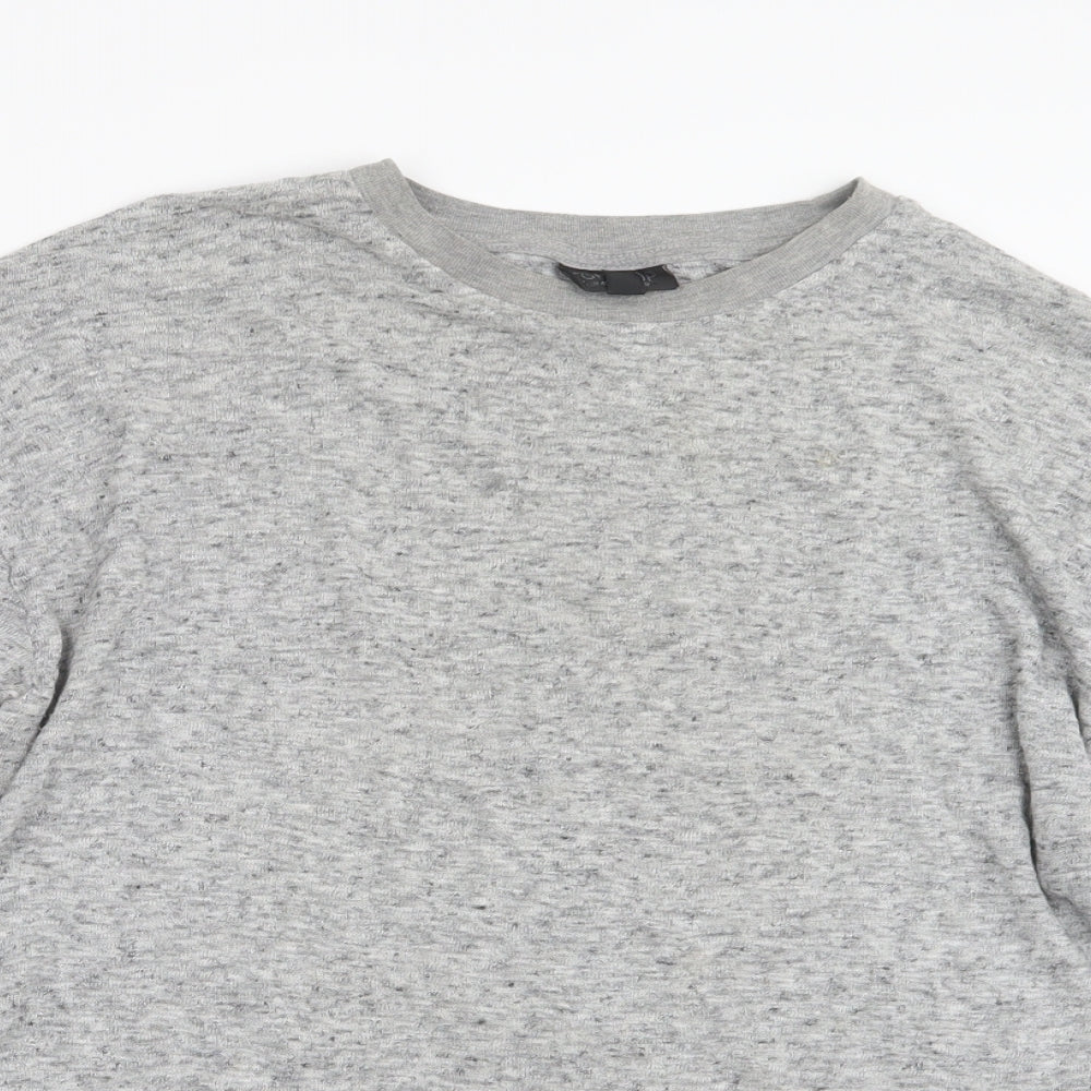 Topshop Womens Grey  Knit Pullover Jumper Size 12