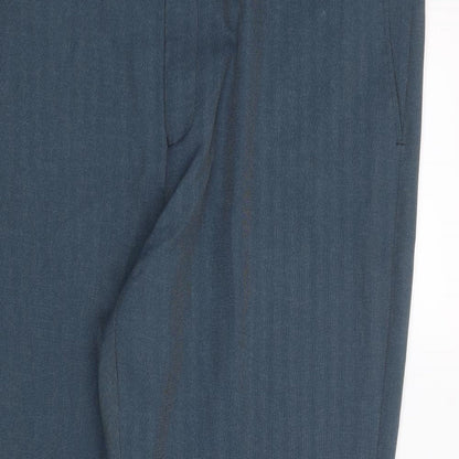 Preloved BHS Mens Blue   Trousers  Size 41 in L31 in - Detail
