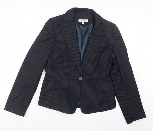NEXT Womens Blue Striped  Jacket  Size 12