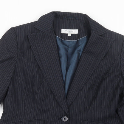 Preloved NEXT Womens Blue Striped  Jacket  Size 12 - Detail