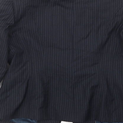 Preloved NEXT Womens Blue Striped  Jacket  Size 12 - Label