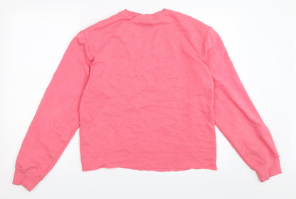 H&M Womens Pink   Pullover Sweatshirt Size XS