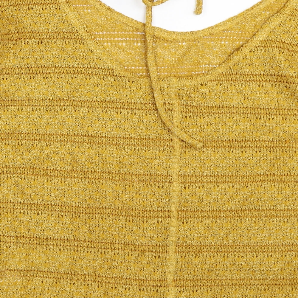 NEXT Womens Yellow   Pullover Jumper Size 10