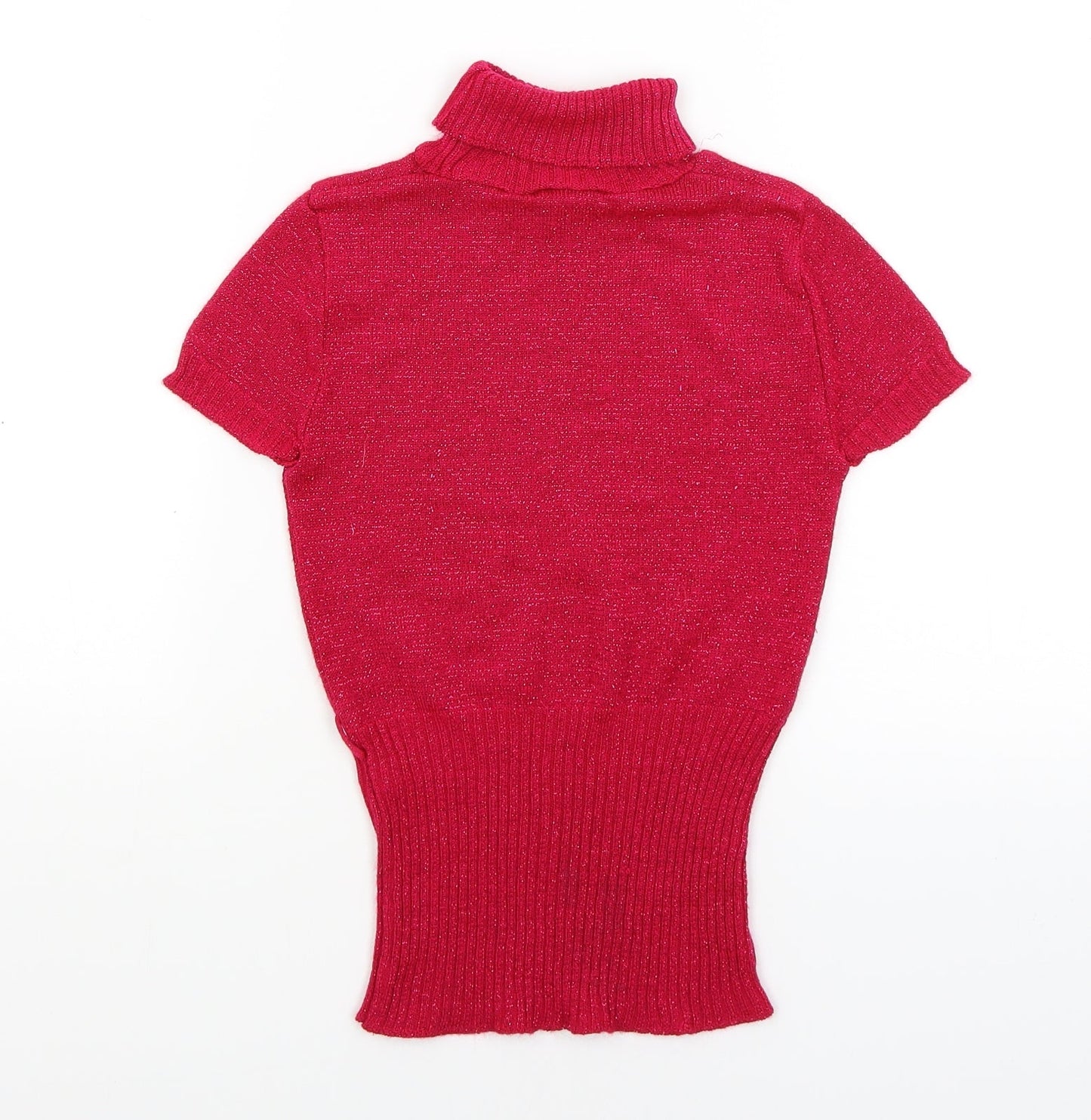 Adam's Girls Pink   Basic T-Shirt Size 9 Years