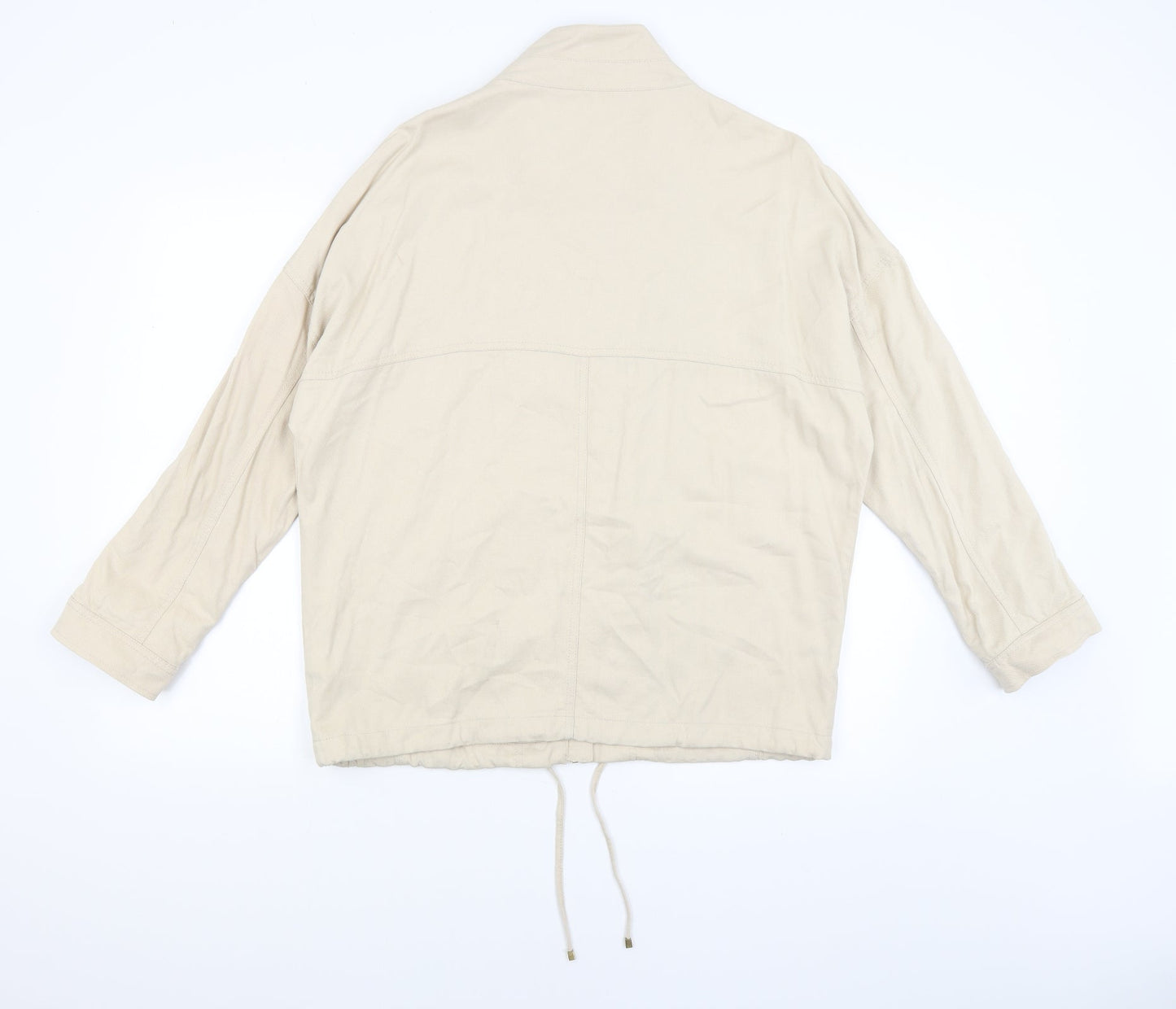 M&S Womens Beige   Overcoat Coat Size 12