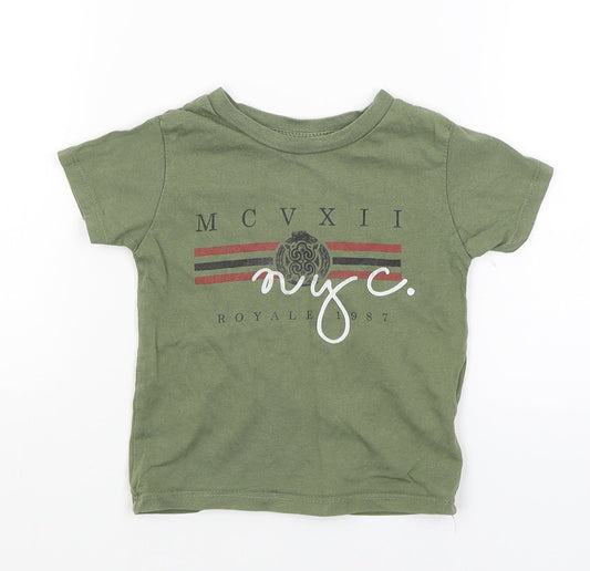 River Island Baby Green   Basic T-Shirt Size 6-9 Months  - NYC