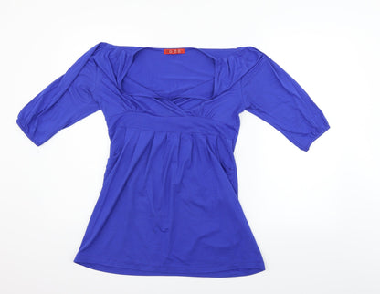 Preloved mingmgmgm Womens Blue   Basic Blouse Size L - Front