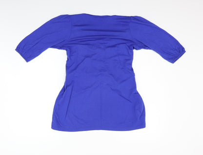 Preloved mingmgmgm Womens Blue   Basic Blouse Size L - Back