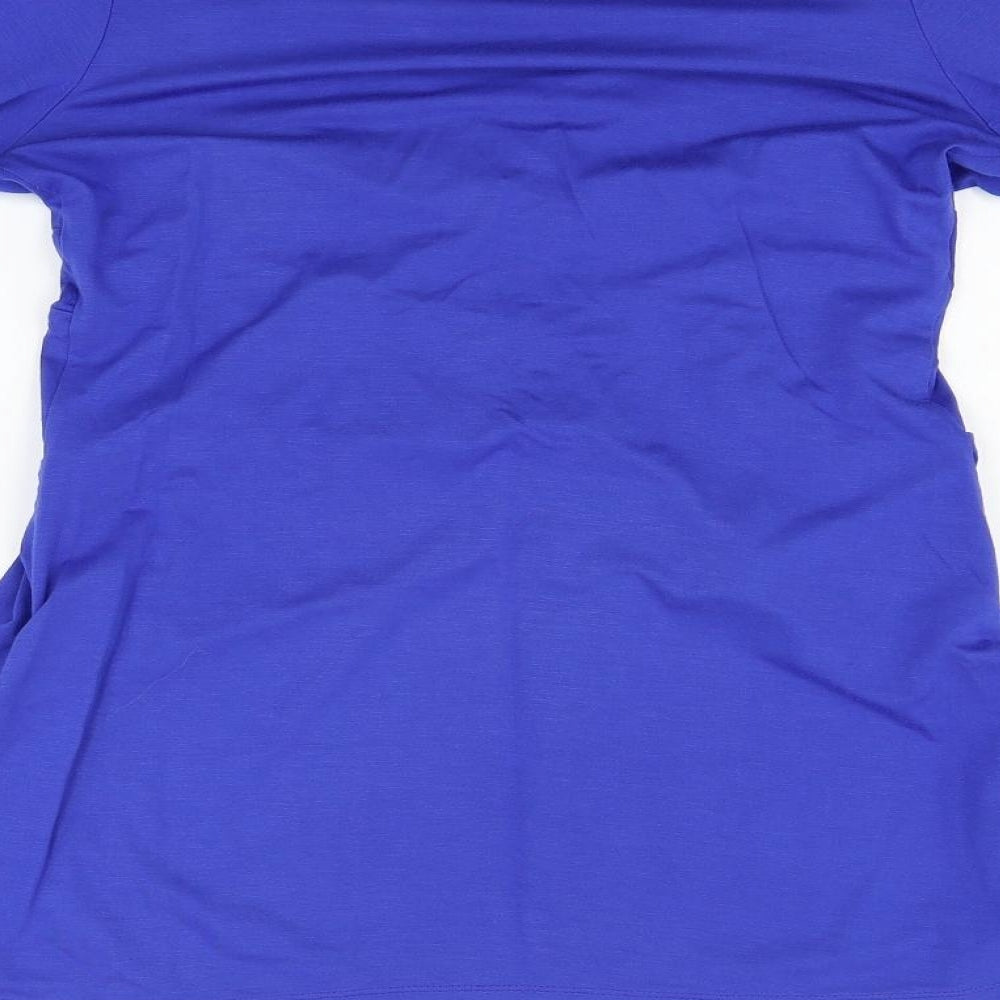 mingmgmgm Womens Blue   Basic Blouse Size L