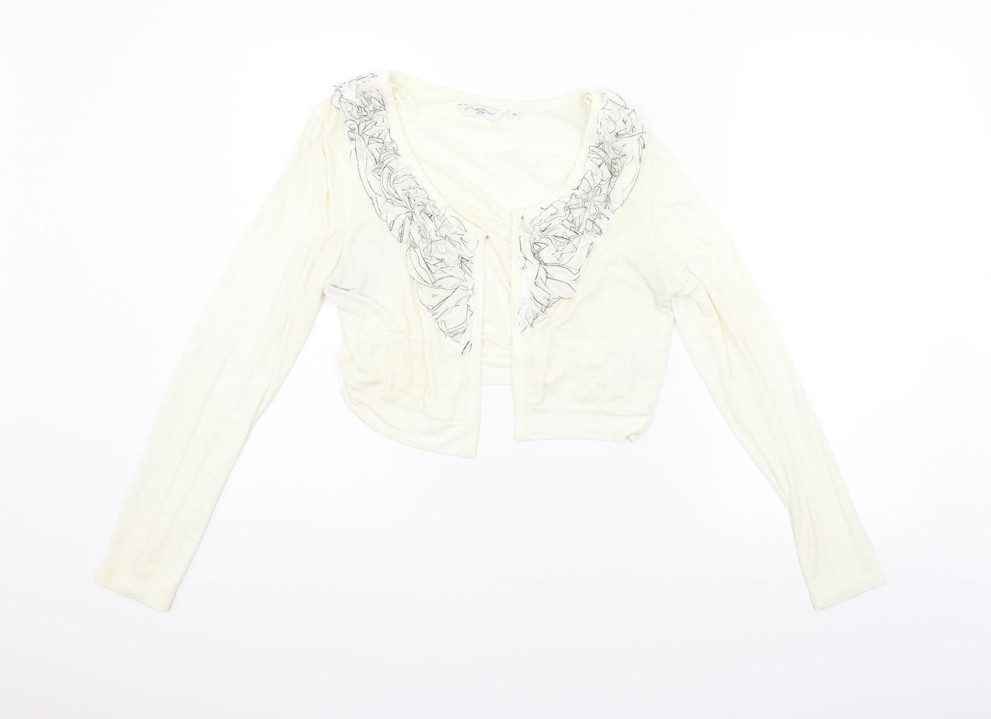 New Look Womens Beige   Cardigan Jumper Size 14