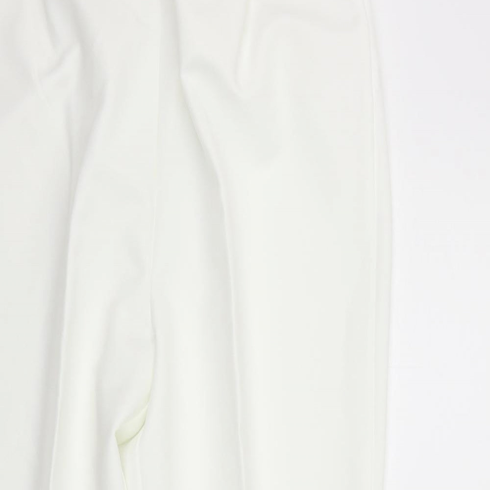BM Womens White   Trousers  Size 16 L27 in