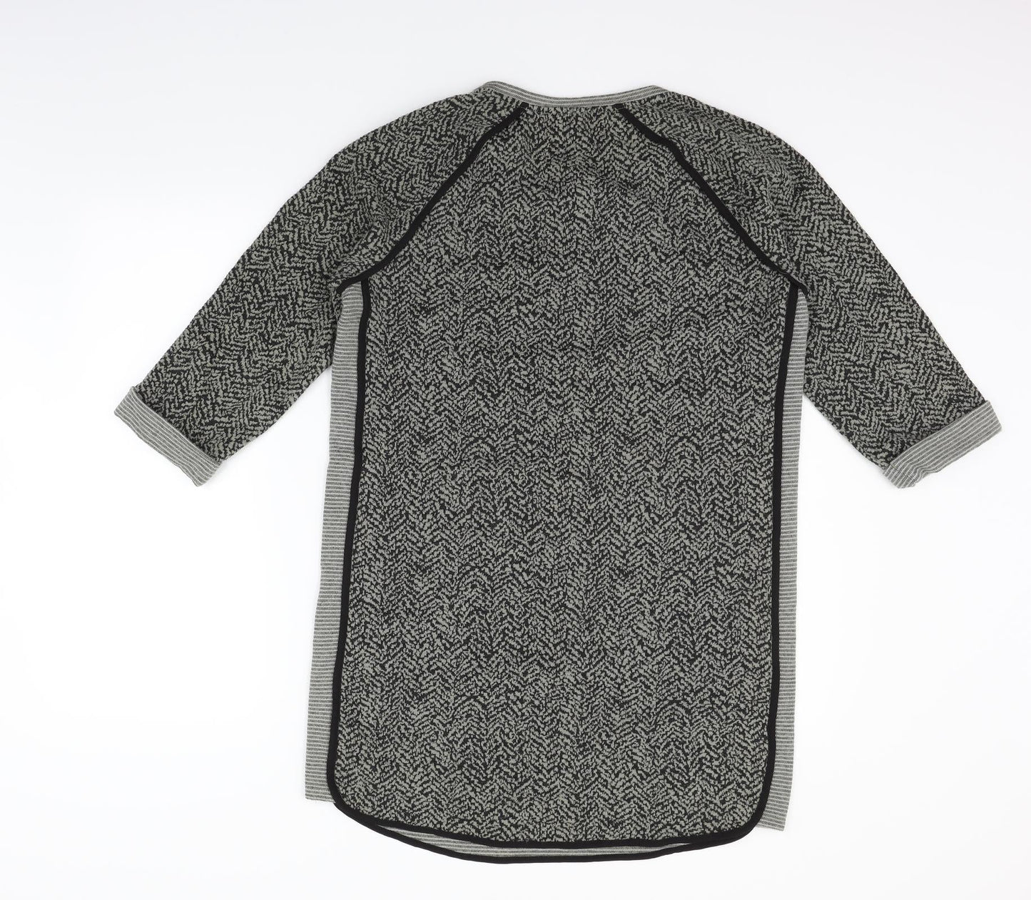 NEXT Womens Grey Geometric  Fit & Flare  Size 14