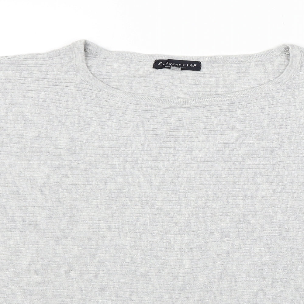 F&F Womens Grey   Pullover Jumper Size 8