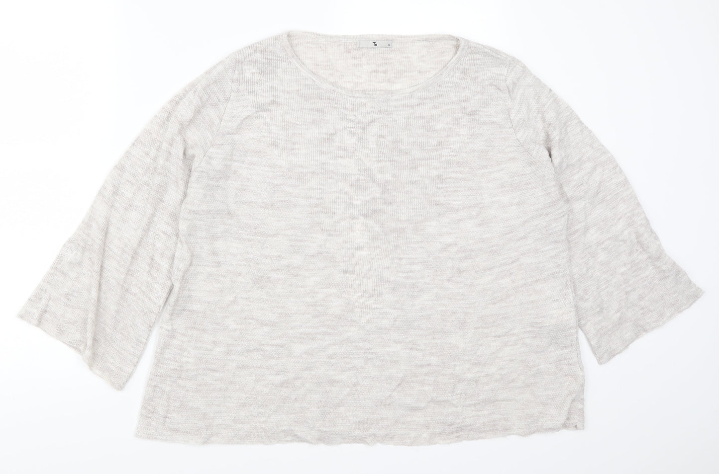 TU Womens Grey   Pullover Jumper Size 12