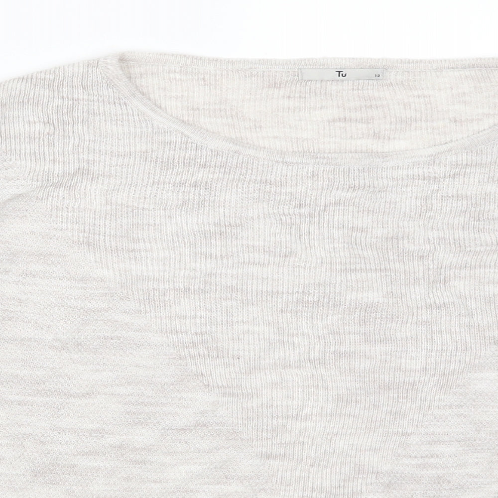 TU Womens Grey   Pullover Jumper Size 12
