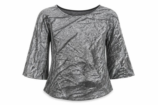 Fiorucci Womens Silver   Basic T-Shirt Size XS
