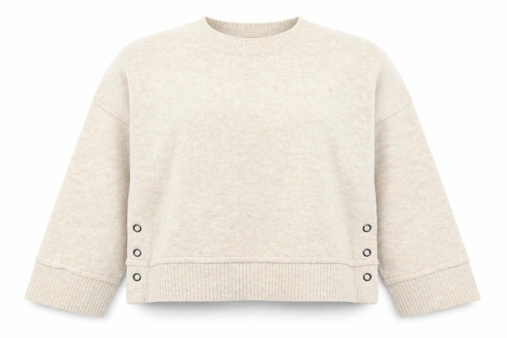 Topshop Womens Beige  Knit Pullover Jumper Size 14