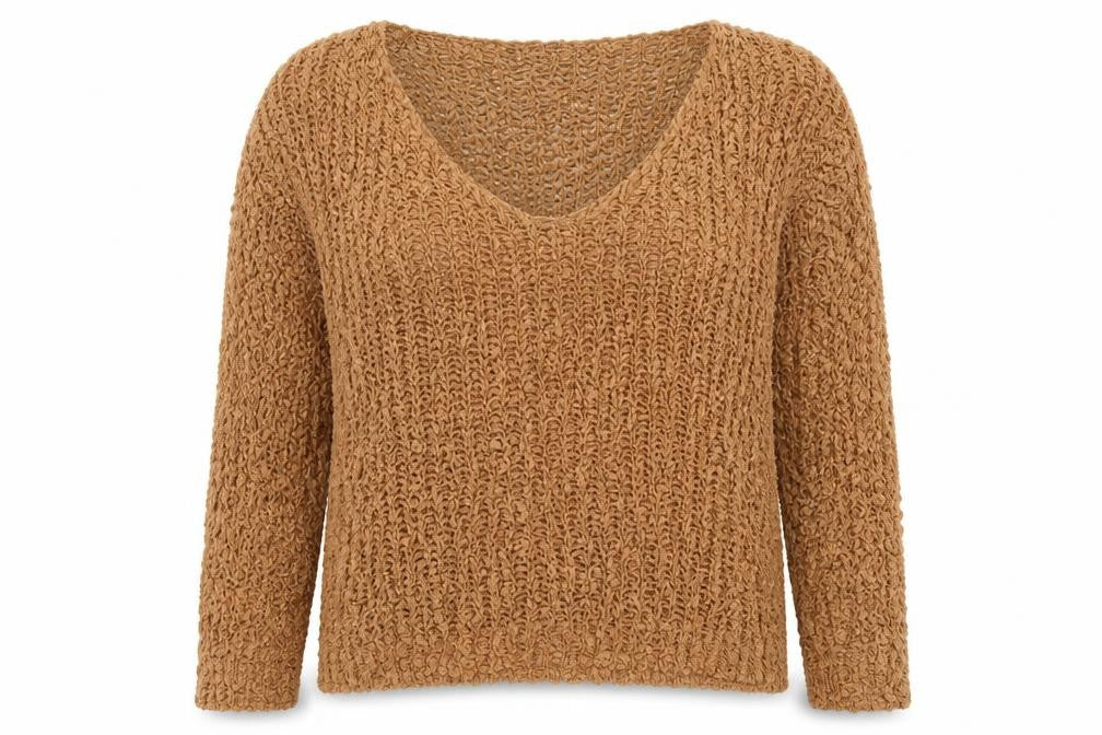 SheIn Womens Brown  Knit Pullover Jumper Size S
