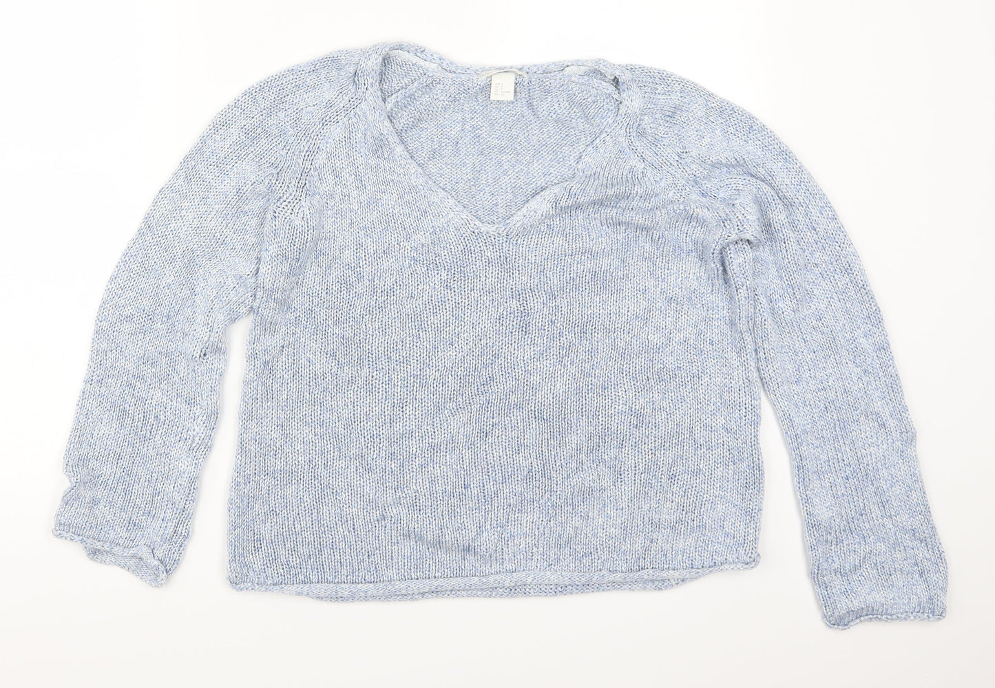 H&M Womens Blue   Pullover Jumper Size S