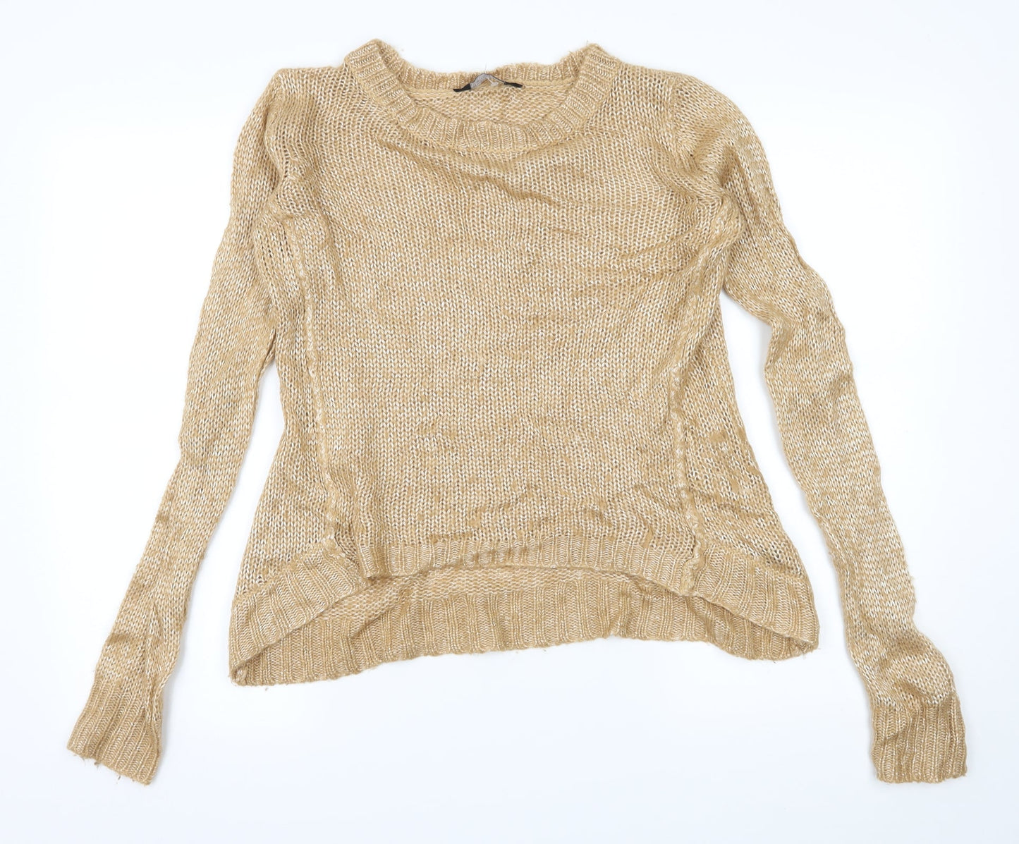 Dorothy Perkins Womens Brown  Knit Pullover Jumper Size S