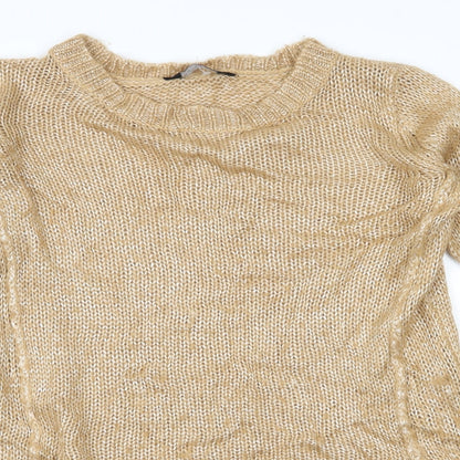 Dorothy Perkins Womens Brown  Knit Pullover Jumper Size S