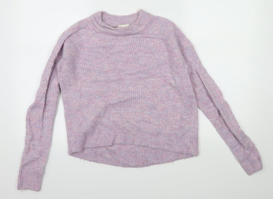 H&M Womens Purple  Knit Pullover Jumper Size S