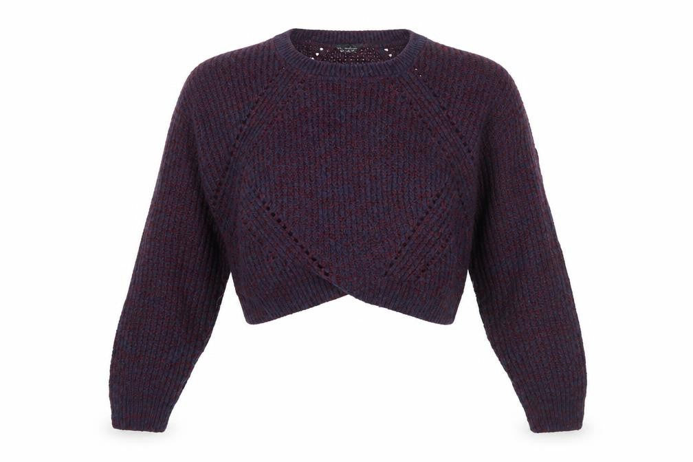 Miss Selfridge Womens Blue  Knit Pullover Jumper Size 14