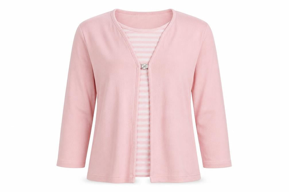Bonmarché Womens Pink Knit Pullover Jumper Size L