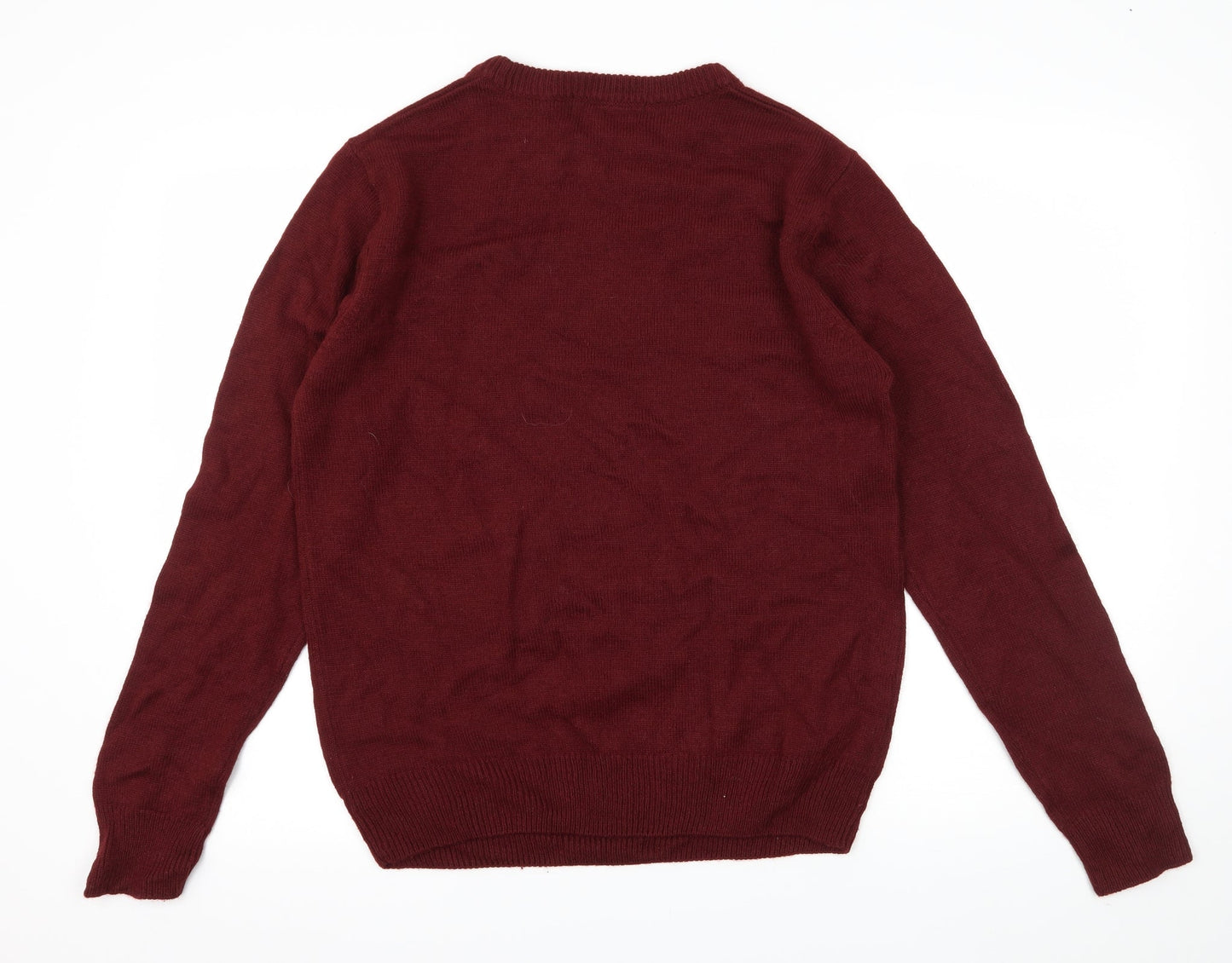 NEXT Mens Red  Knit Pullover Jumper Size M  - Rudolph