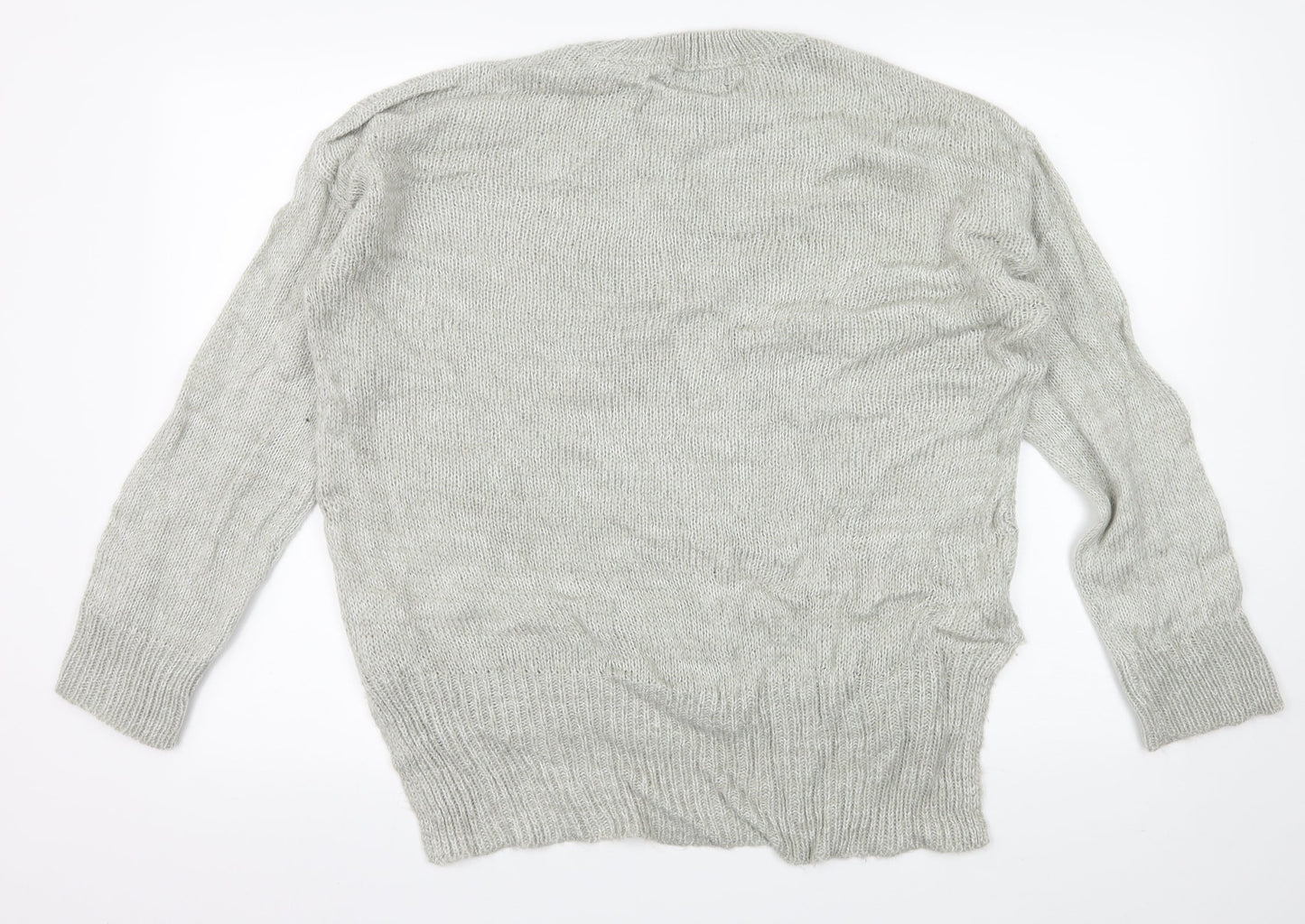New Look Womens Grey  Knit Pullover Jumper Size L
