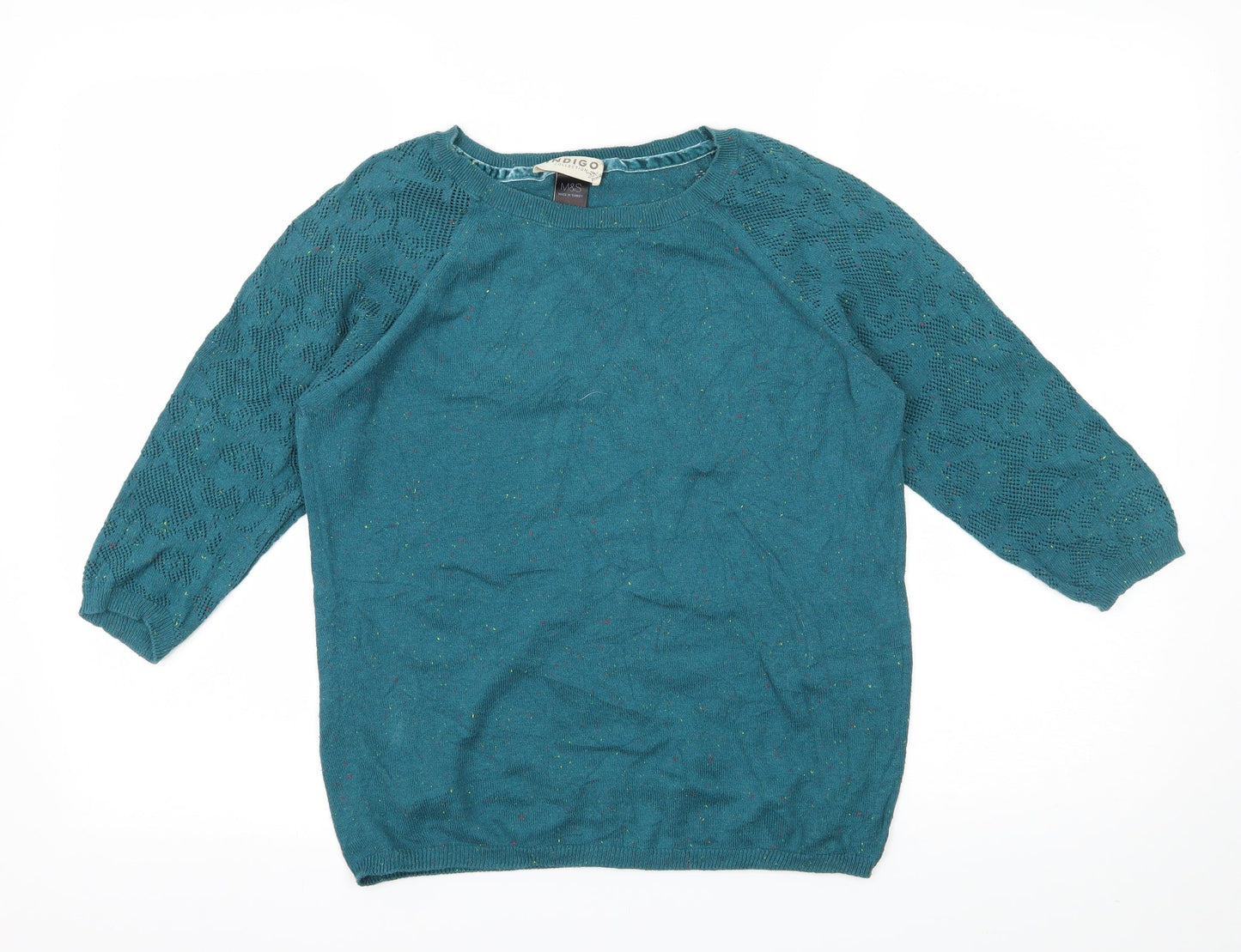 Marks and Spencer Womens Blue  Knit Pullover Jumper Size 12