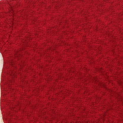 Preloved George Boys Red  Knit Pullover Jumper Size 9-12 Months  - Rudolph - Label