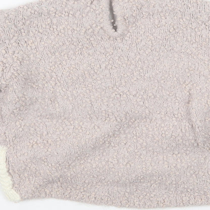 Preloved Preworn Girls Pink  Knit Pullover Jumper Size 2 Years  - Cat - Label