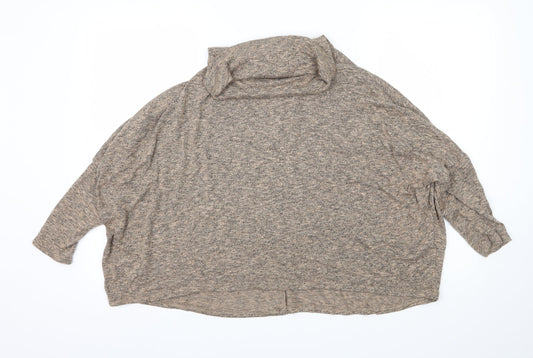 New Look Womens Brown  Knit Pullover Jumper Size 14