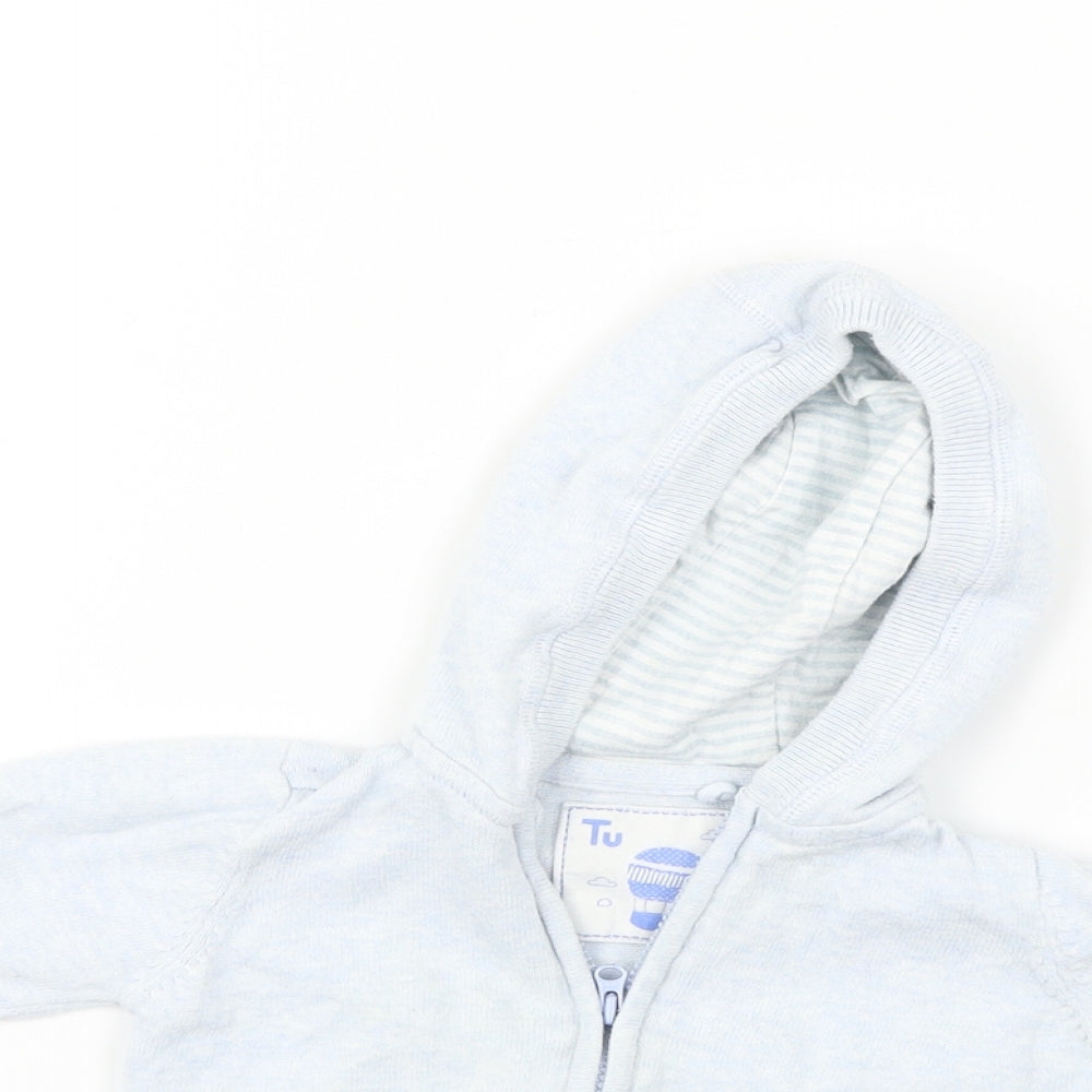 TU Boys Blue   Full Zip Jumper Size 3-6 Months