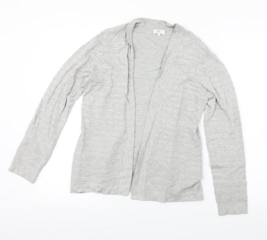 Country Casuals  Womens Grey Striped  Cardigan Jumper Size M