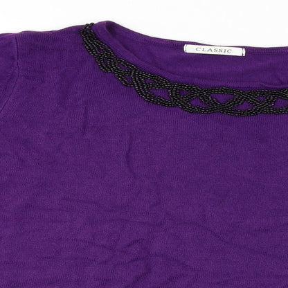 Marks & Spencer  Womens Purple   Pullover Jumper Size 14