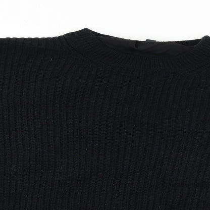 Preloved Topshop  Womens Black   Pullover Jumper Size 12 - Detail