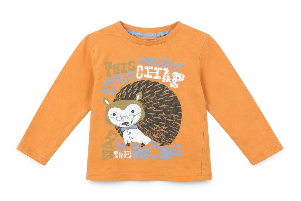 TU Boys Orange   Basic T-Shirt Size 2 Years